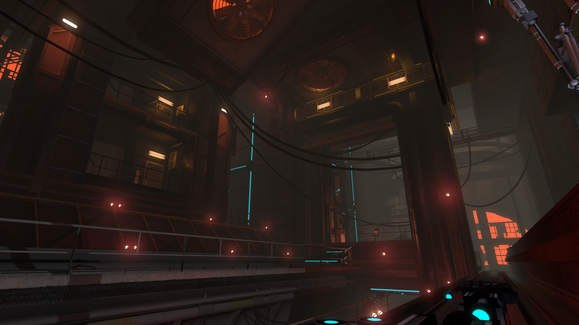 A screenshot of a map showcasing the new Clustered Shading rendering system.