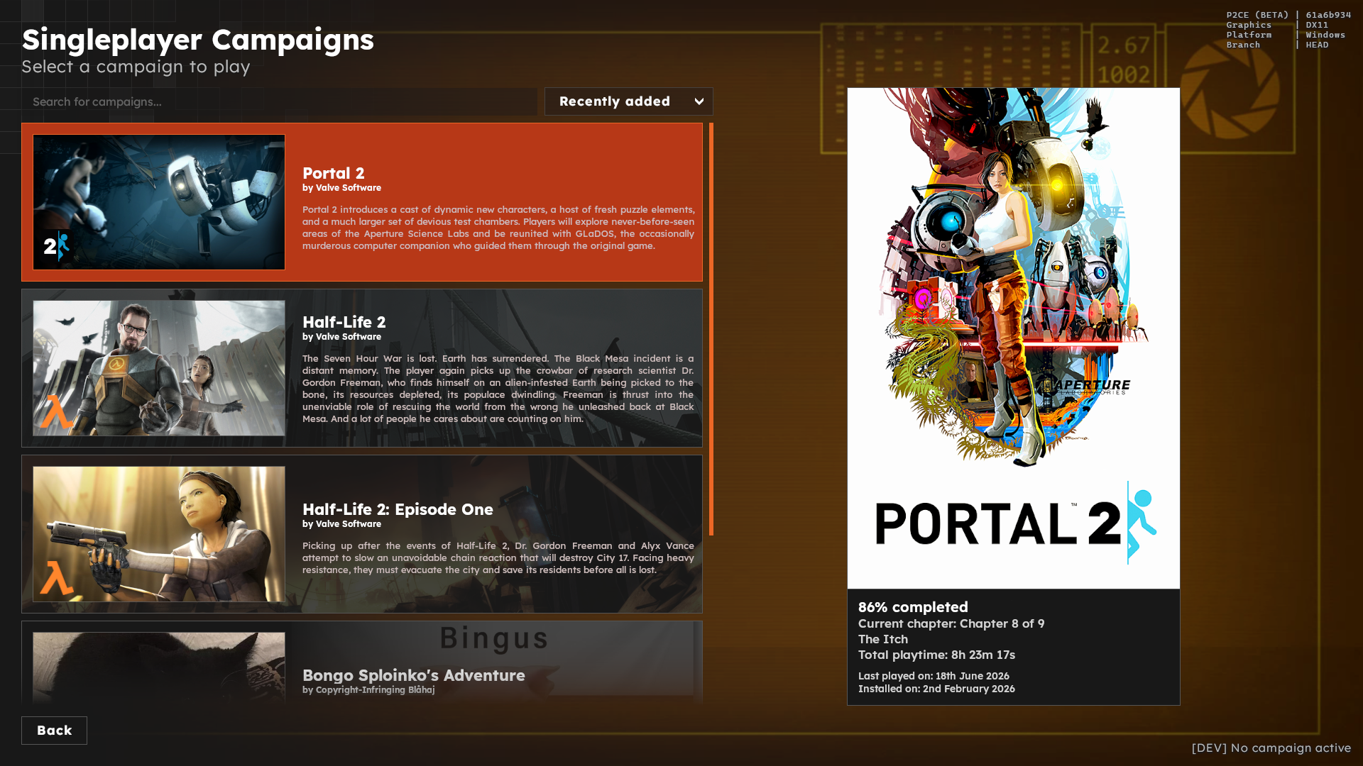 The new user interface for P2:CE